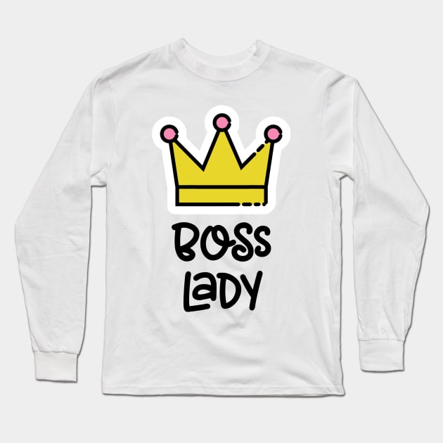 Boss Lady Long Sleeve T-Shirt by Pulpixel